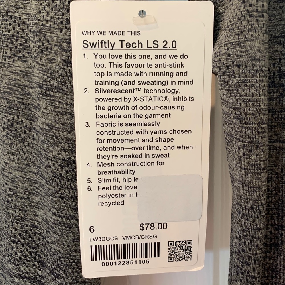 Lululemon Swiftly Tech Long Sleeve Crew 2.0 - Picture 7 of 8